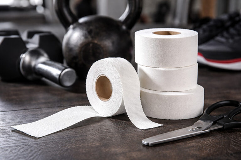 white athletic sports tape