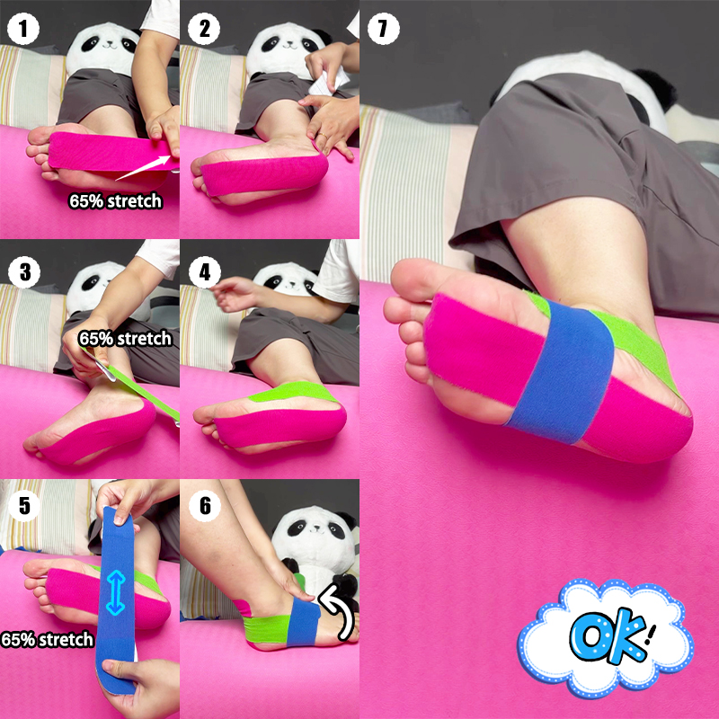 как использовать кинезио тейп для стопы