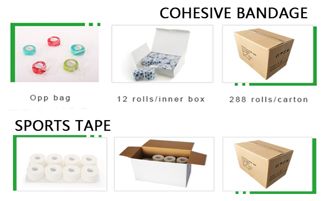 Cohesive Bandage and Sports Tape Packaging