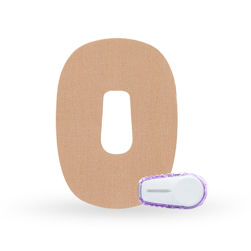 oval blood glucose meter skin patch