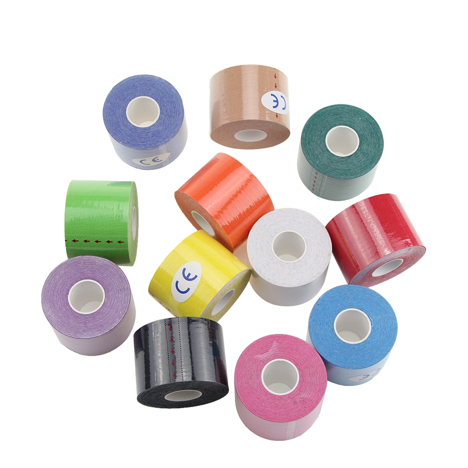 different colors kinesiology tape