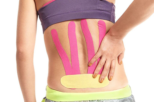 Kinesiology tape for lower back
