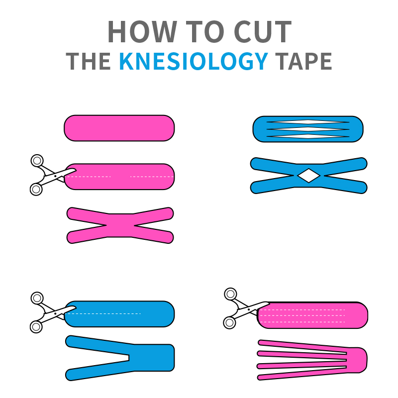 How do you apply kinesiology tape to taping legs