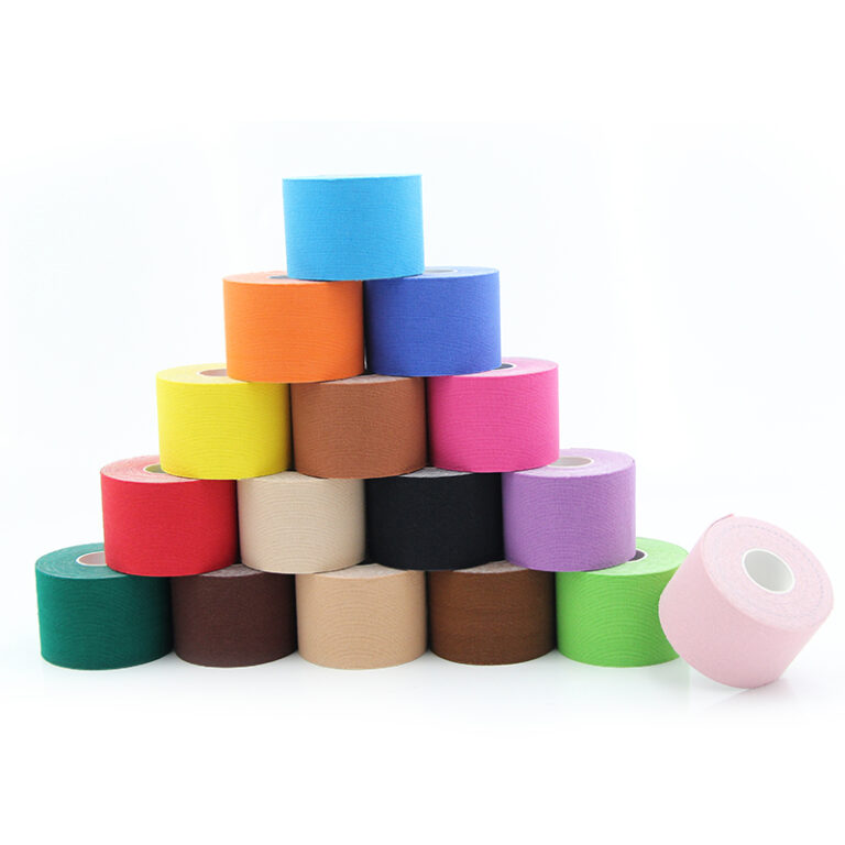 different colors physiotherapy tape