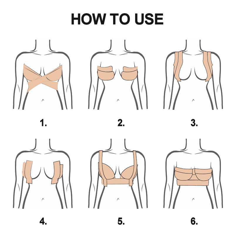 how to use kinesiology tape for breast lift