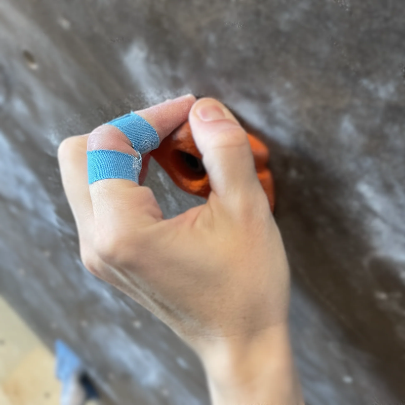 kinesiology tape finger for climbing