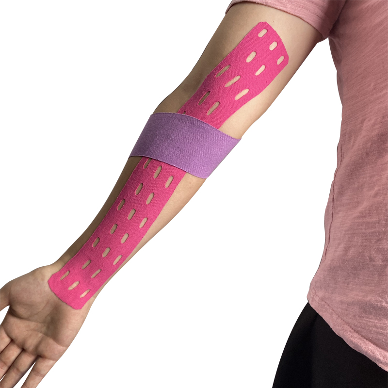 bande kinésiologique perforante pour le bras