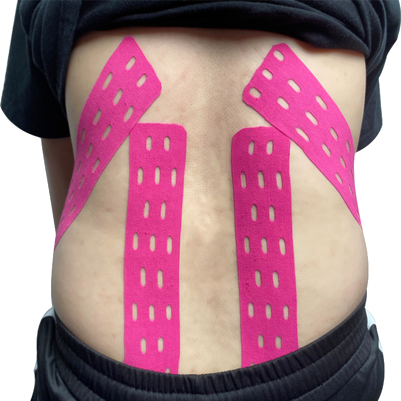 Bande kinésiologique perforante pour le dos