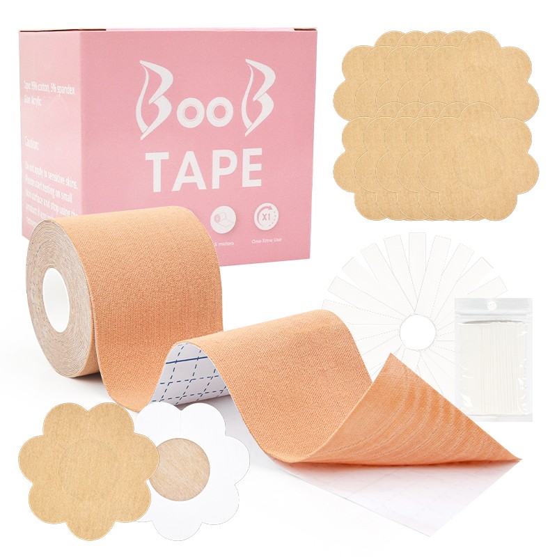 Color Box+Bra Tape+Non-Woven Nipple Cover+Lingerie Tape