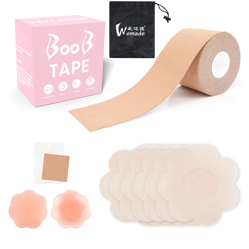 Color Box+Bra Tape+Silikon Nipple Cover+Satin Nipple Cover+Test Patch+Bag