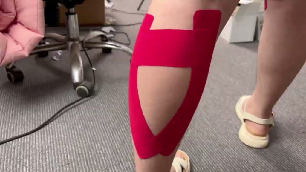 red athletic tape