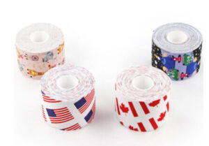 Custom PatternSome customers choose some kinesiology tape patterns with special meanings. For example, some customers print special meanings on the tape, some customers print the national flag of their own country, and some customers print their favorite football team. Many customers choose to print personalized patterns designed by themselves.