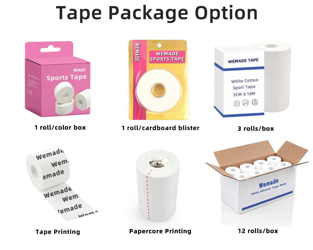 custom sports tape box packing print logo