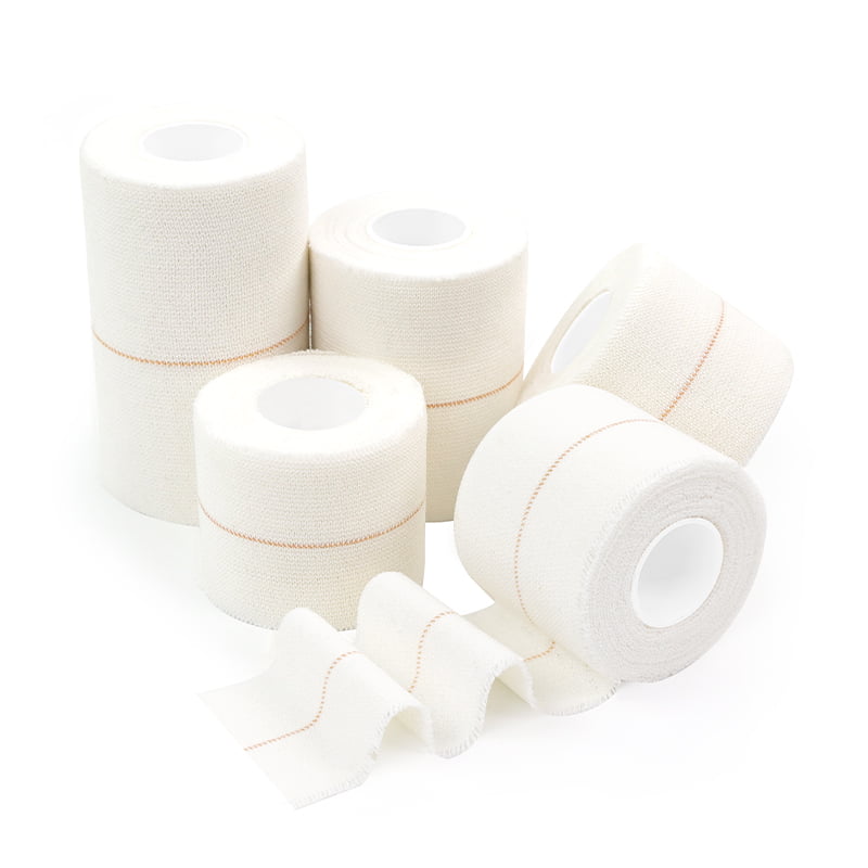 white elastic adhesive bandage