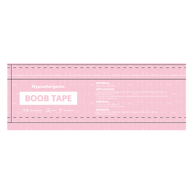 Linienzeichnung eines Boob Tape-Papierschlauchs