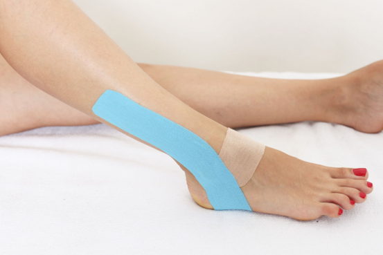 발 통증을 위한 운동 요법 테이프