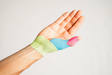 kinesiology tape for thumb
