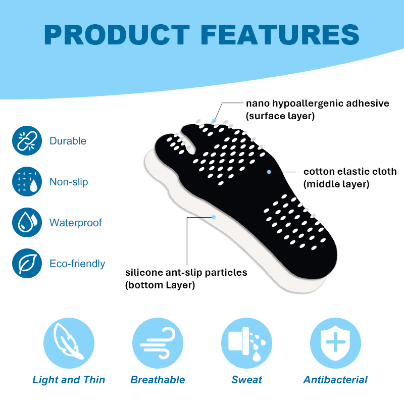 About the adhesive feet stickers for walking