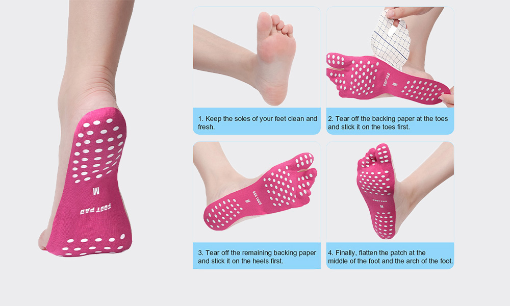 Easy to use and carry feet stickers for walking1