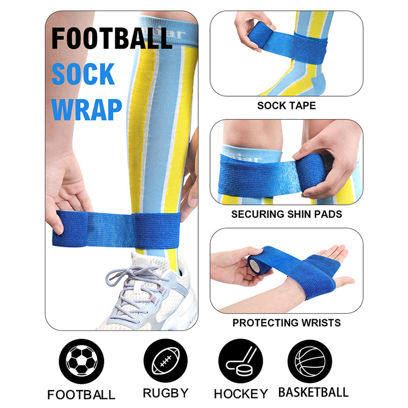 application of Football Sock Tape