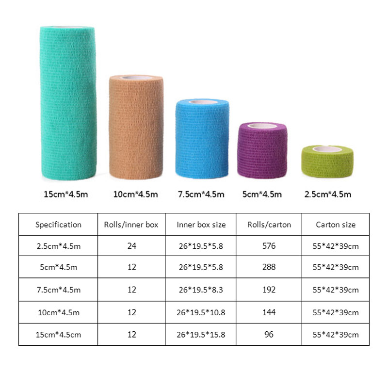 cohesive sock tape wrap sizes