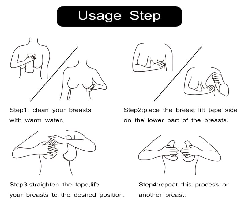 how to use shape tape bra