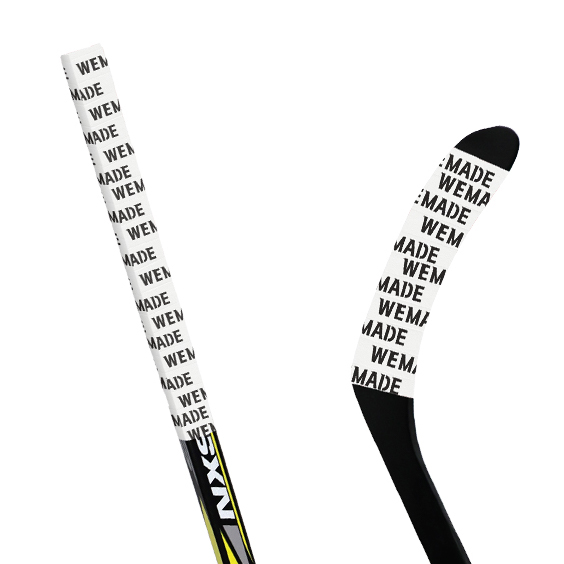 Exhibición del logotipo en el extremo del palo (cinta de hockey)