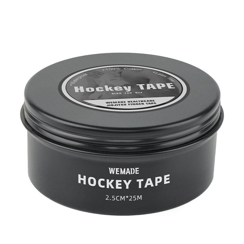 Cinta de hockey con caja de hojalata metálica