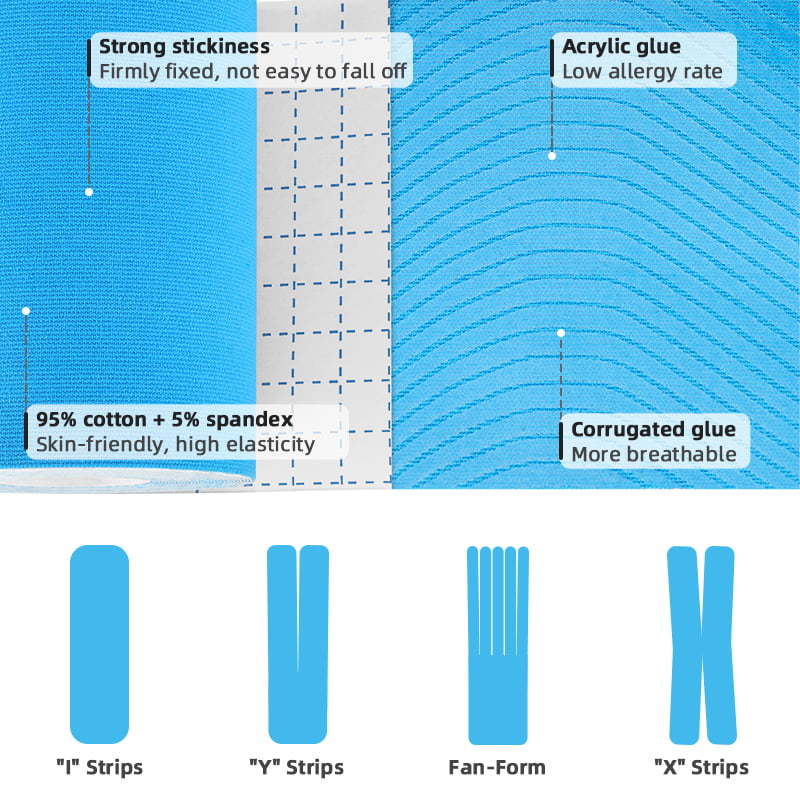 The feature of cotton kinesiology tape