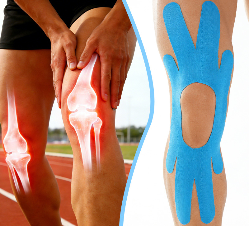 functions of pre-cut knee tape